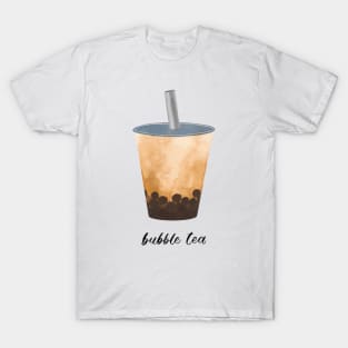 Bubble Tea Watercolour Painting T-Shirt